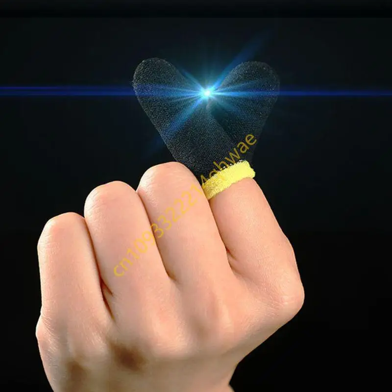 Mobiltelefon Gaming Schweißdicht Fingerabdeckung Fingertip-Handschuhe Spiel Non-Slip