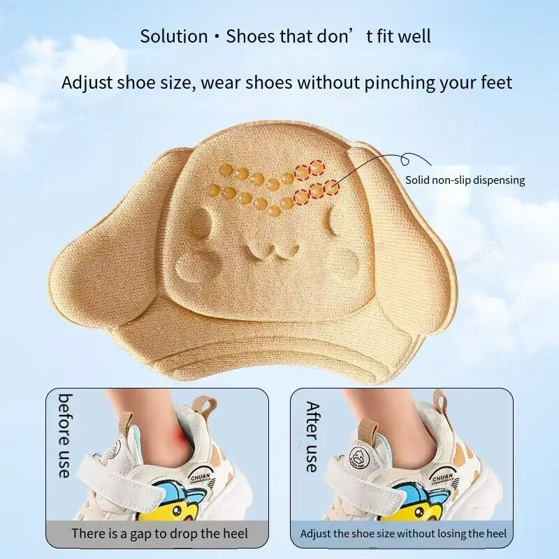 Kinder Komfort Heels Aufkleber Sports chuh Einlegesohle Patch Anti-Wear Fußpflege Pads Kinder Sneaker Protector Kissen einstellbare Größe