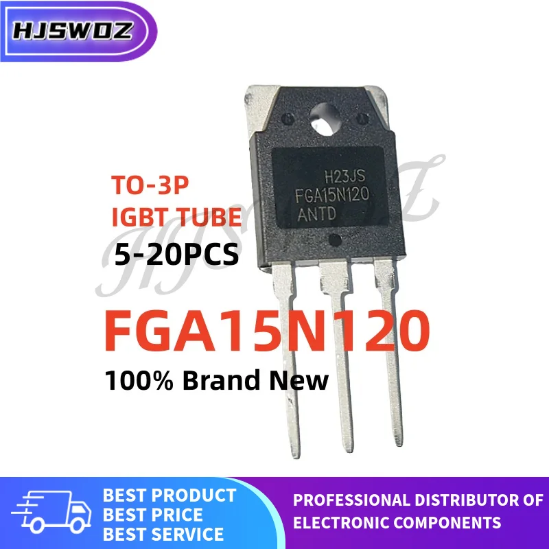 5-20PCS FGA15N120 FGA15N120ANTD TO-3P IGBT TUBE for Induction cooker Brand New In Stock