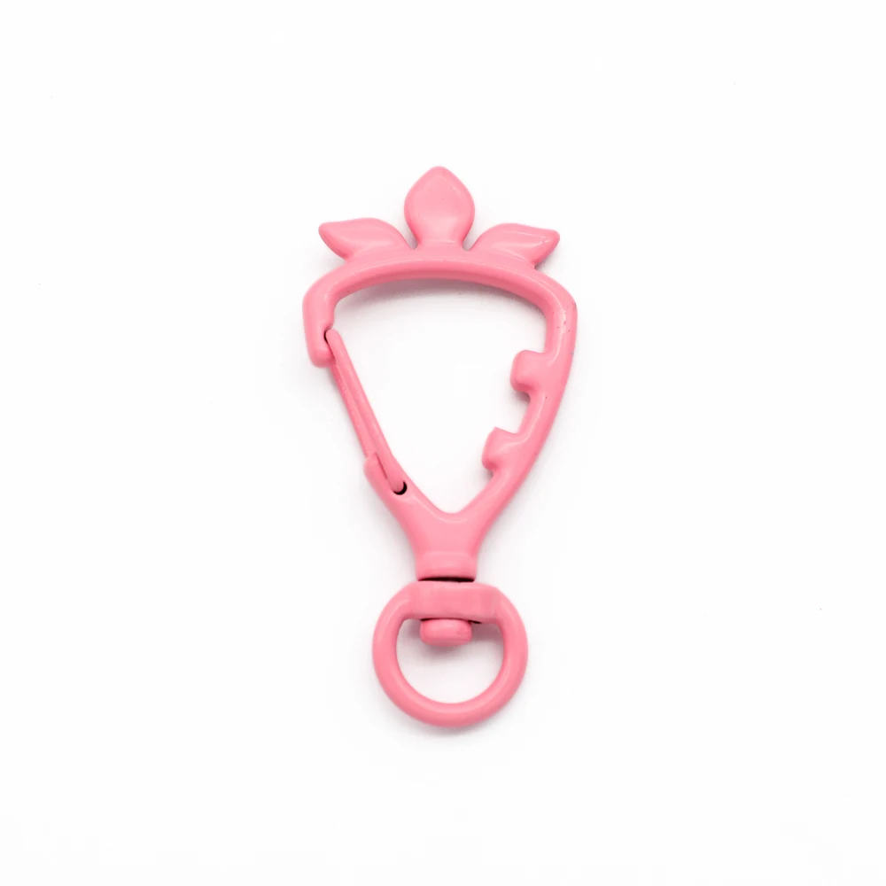 5 Pcs Carrot Shape Spring Buckle Snap Hook Lobster Clasp Hooks Trigger Clips Buckles Split Key Ring For Diy Keychain Accessories