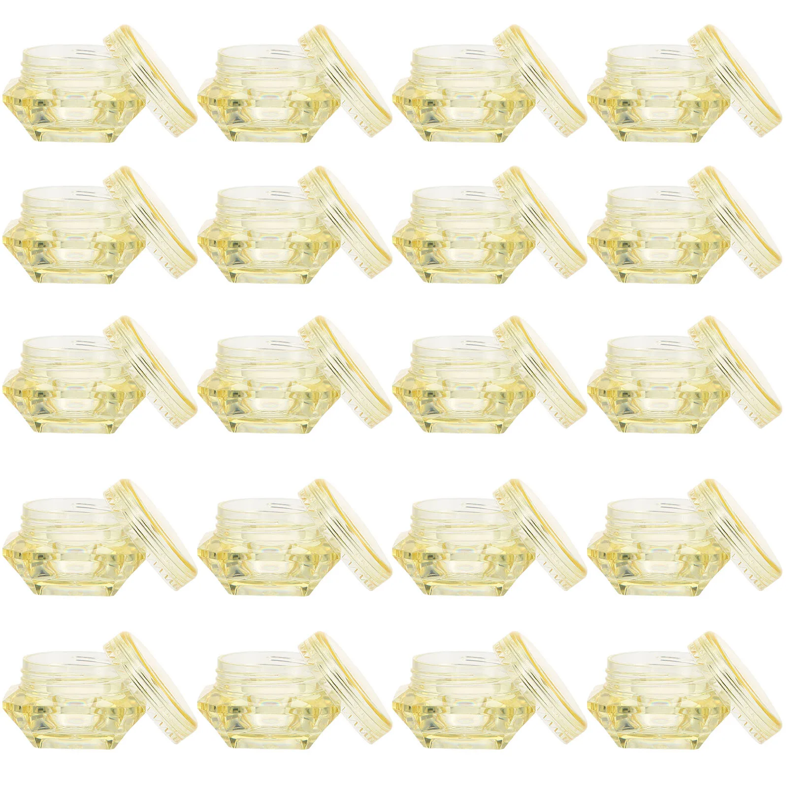 

100Pcs Refillable Face Cream Containers Compact Plastic Lotion Holders Travel Storage Bottles Multipurpose Sub Packaging