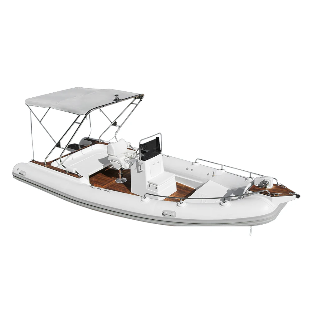 Supplier 25ft Luxury Accessories Fiberglass Hull Ribbed Boat Hyperion Tube Semi-Rigid Inflatable Yacht