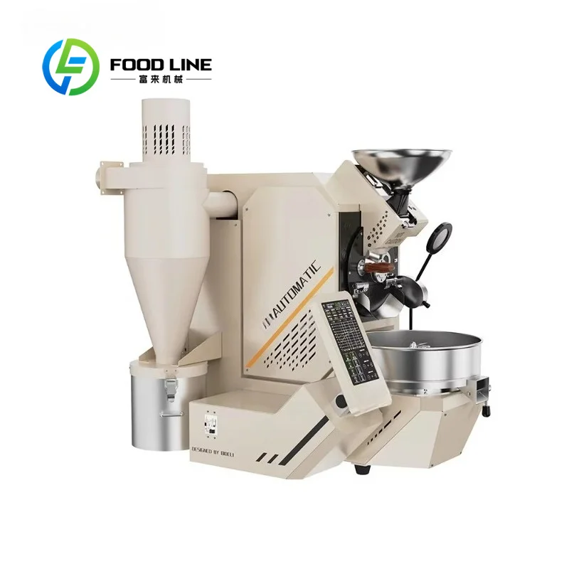 Customize  500g 600g Smart Coffee Roaster Machine Automatic Coffee Bean Roasting Equipment with Connection for Coffee Shop