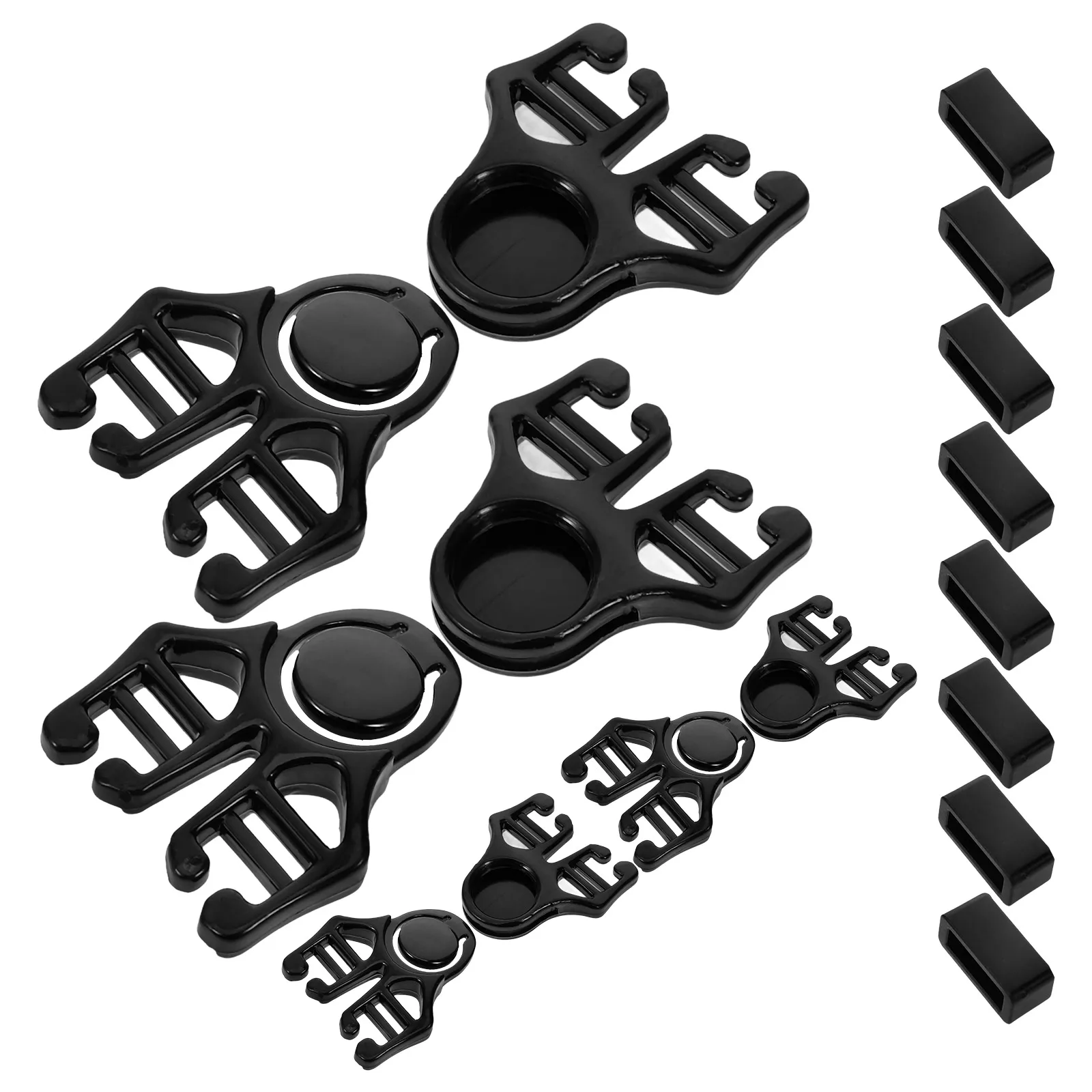 4 ชิ้นแว่นตาว่ายน้ํา Clasp Essentials หน้ากากดําน้ําสายรัดหัวเชื่อมต่อหัวเข็มขัดพลาสติก