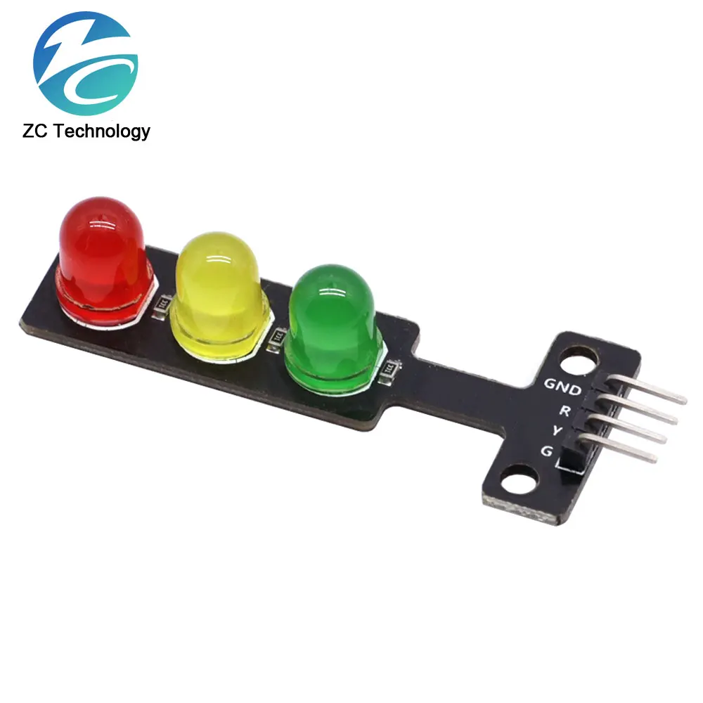 Mini 5V Traffic Light LED Display Module for Arduino Red Yellow Green 5mm LED RGB -Traffic Light for Traffic Light System Model