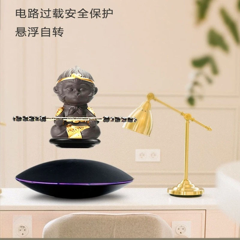 Maglev display stand black flying saucer model advertising display stand creative ornament source