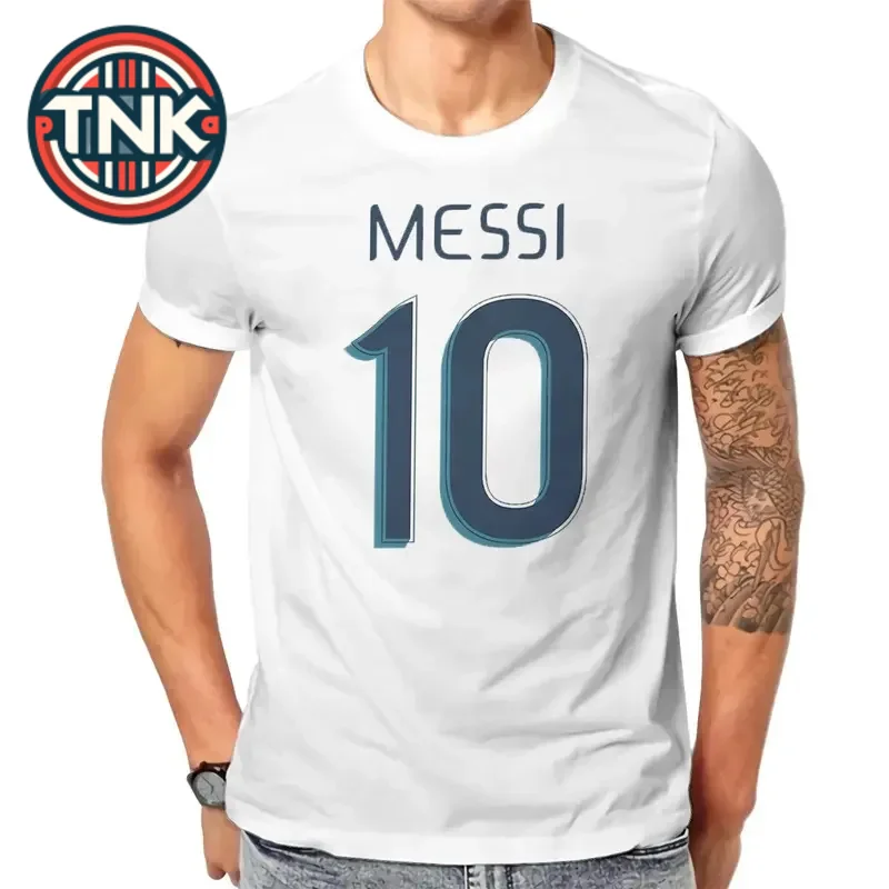 

Hot selling in Summer men's and women's casual T-shirts Messi 10 Round neck short sleeved T-shirt Street Clothing S-6XL