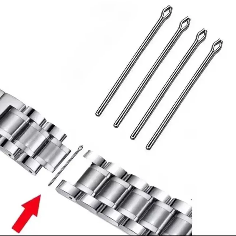 10pcs Watch Band Link Pins Strap Connect Bar Watchmaker Repair Tool 24mm22mm20mm18mm 10-26mm Split Pins 0.8/0.9/1.0mm Thickness