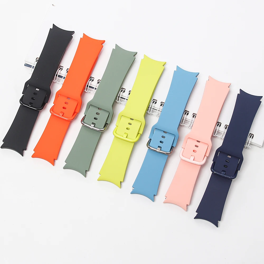 No Gap Silicone Strap For Samsung Galaxy Watch 7 6 5 4 44mm 40mm 5 Pro 45mm Bracelet Galaxy Watch6 Classic 43mm 47mm Band