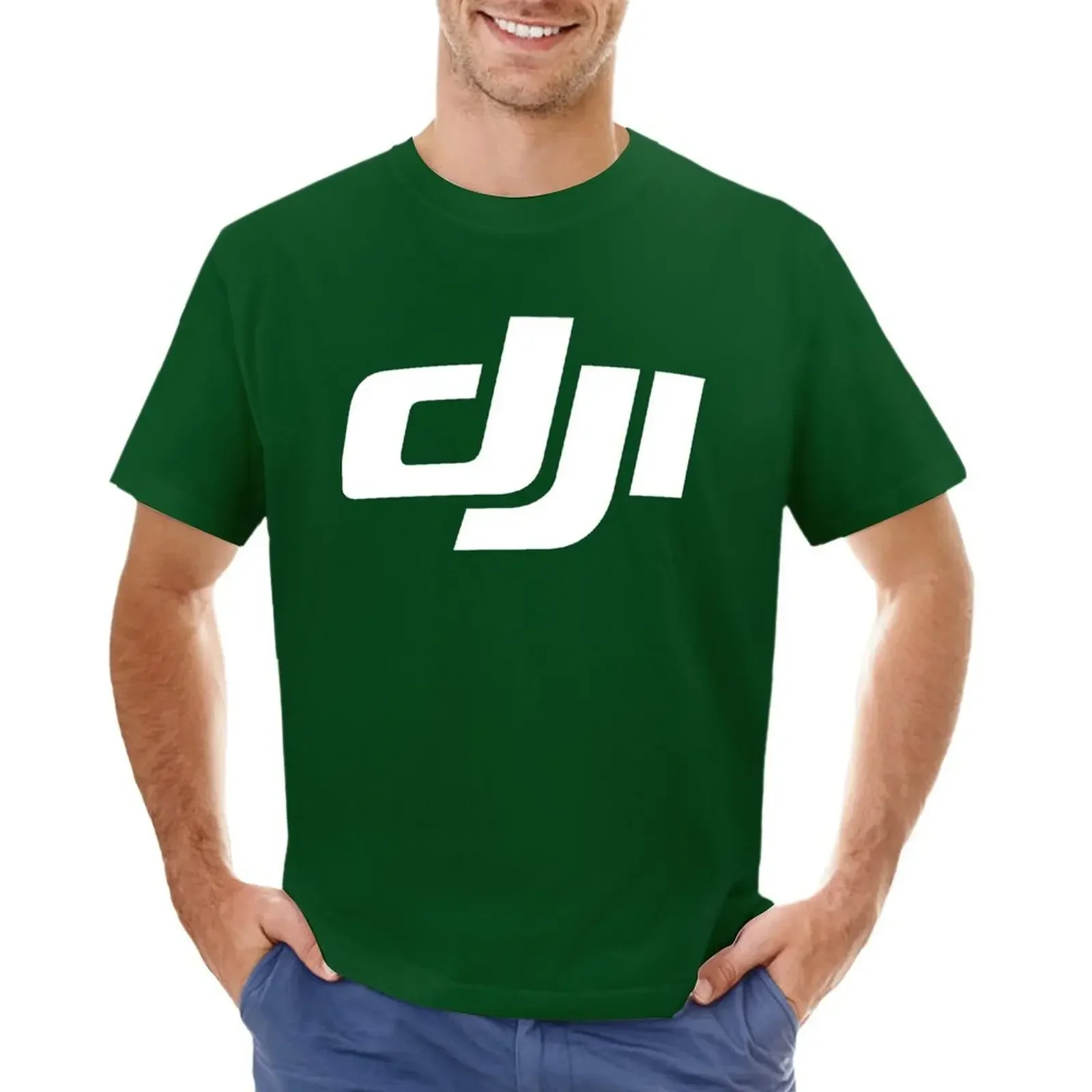 DJI Logo For Fans T-Shirts Customizeds Hippie Clothes Boys Animal Print Blouse Mens Big And Tall T Shirts Heavyweight Hot Sale view 4