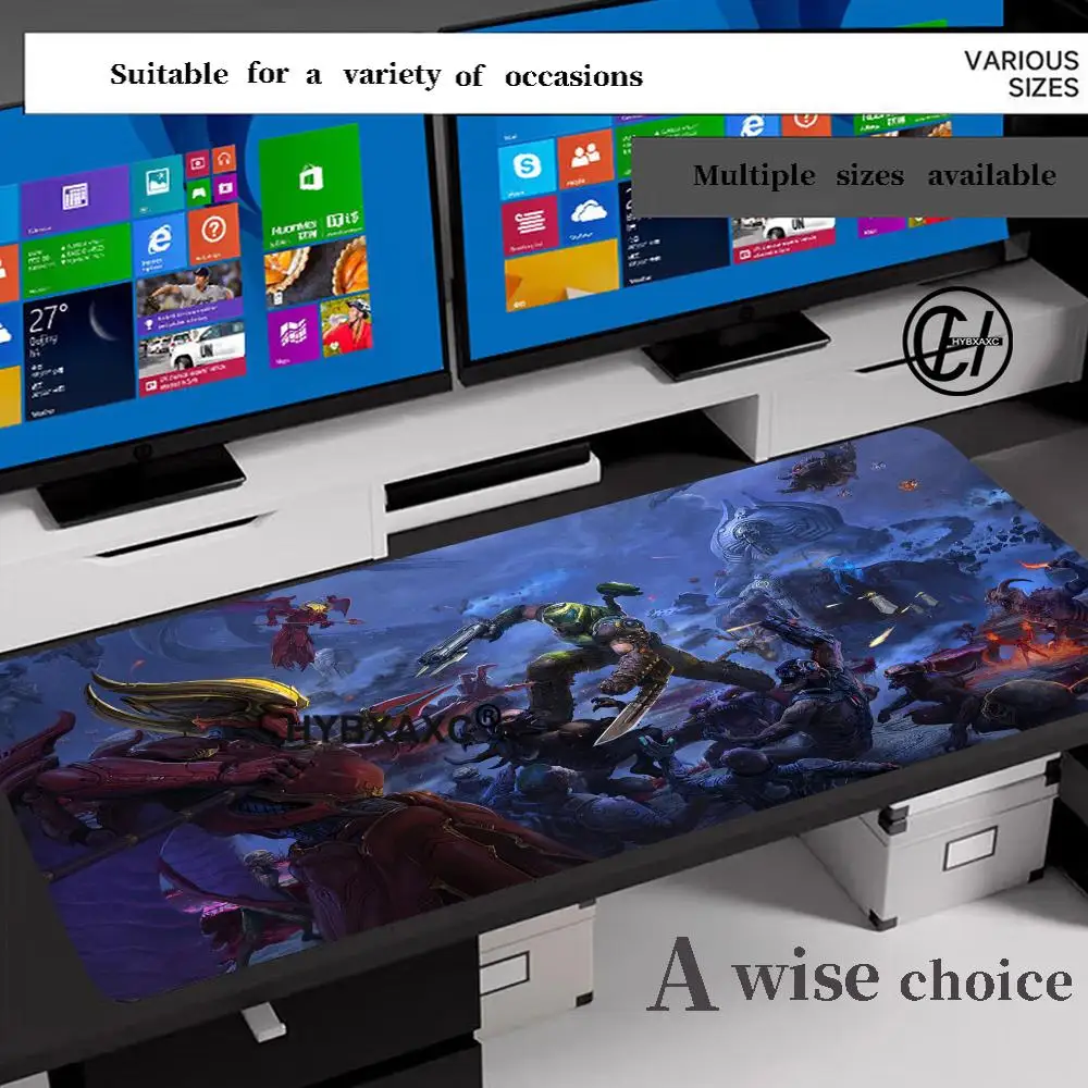 

HD PC accessories Desk Mat Popular games D-Doom Mousepad Large Gaming Mouse Pad LockEdge Computer Keyboard Table DeskMat HYBXAXC