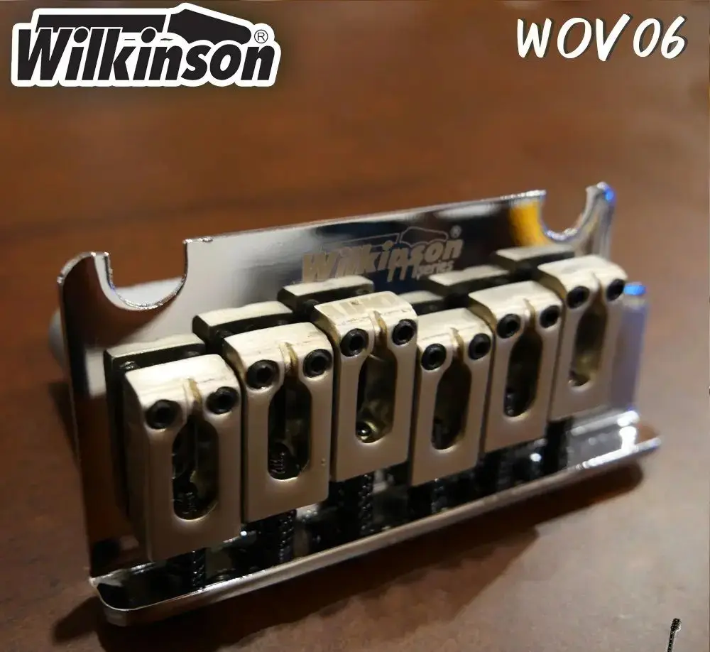 Лицензированный 2-точечный тремоло-бридж Wilkinson WOV06 в винтажном стиле для электрогитар, совместимый с гитарами Ibanez и Suhr