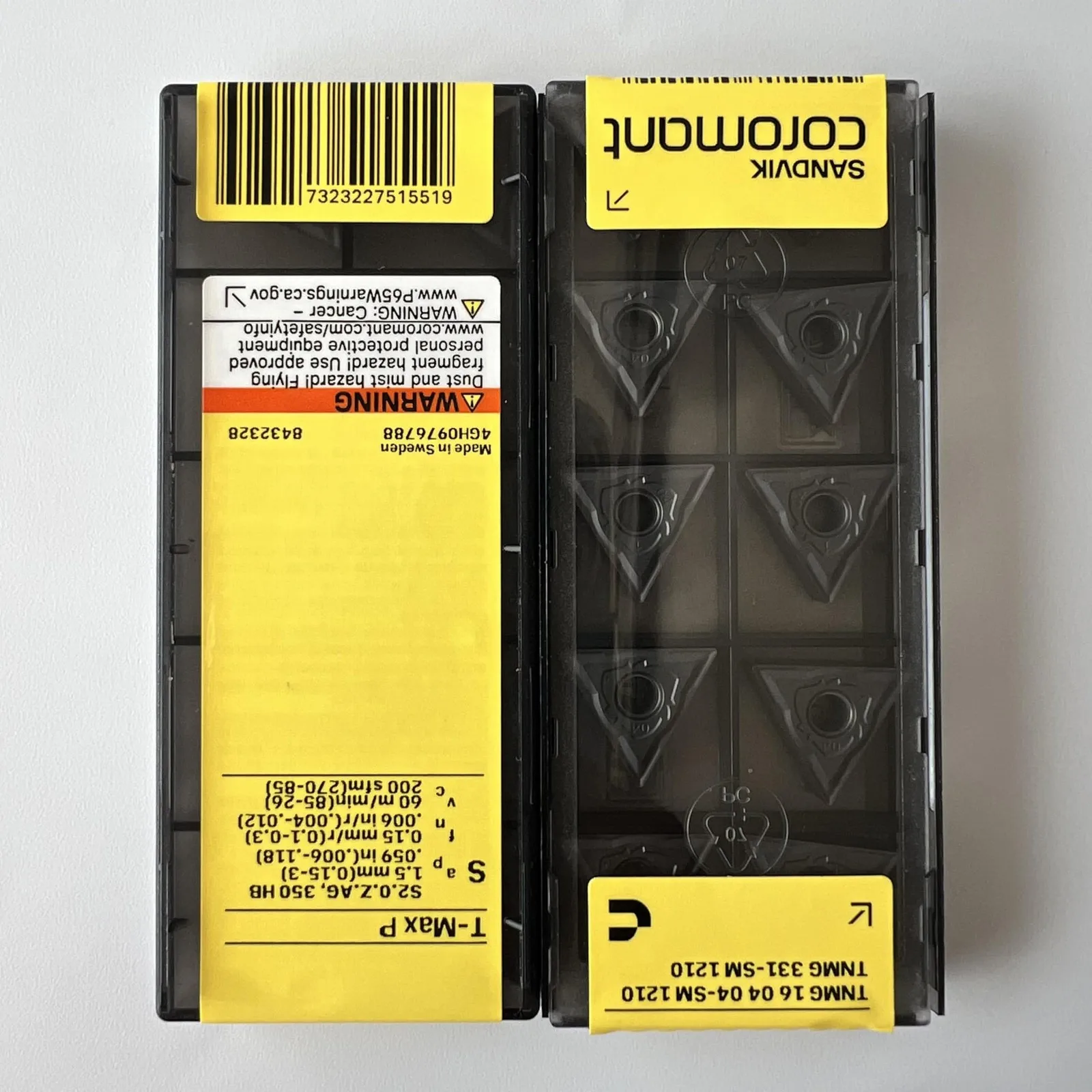 SANDVIK / TNMG160404-SM 1210 / Pisau paduan keras asli Swedia 10 Pcs