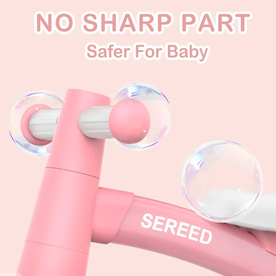 จักรยานทรงตัวสำหรับเด็กเล็ก 1 ขวบ ของเล่นมีไฟหลากสี สำหรับเด็กชายและเด็กหญิง อายุ 12-24 เดือน พร้อมล้อเงียบ 4 ล้อ รุ่นแรก