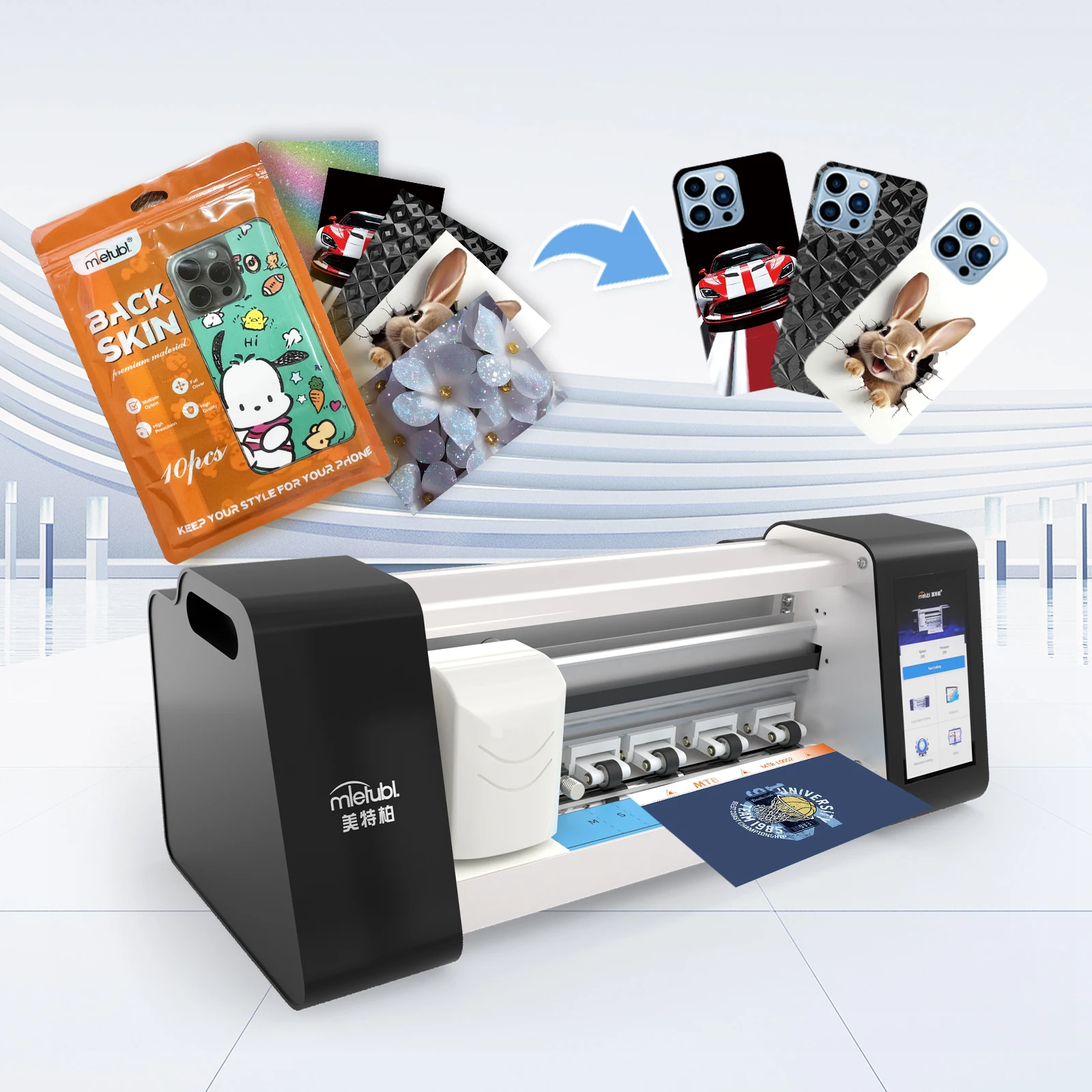 

Mietubl Unlimited Mobile Skin Hydrogel Tpu Film MTB-CUT180T ScreenProtector Intelligent Cutter Automatic Plotter Cutting Machine