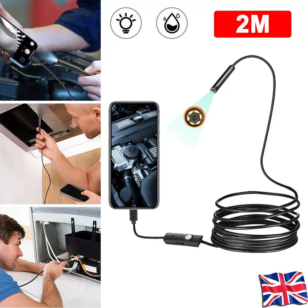 

Endoscope Inspection Camera 3 in 1 Micro USB/Type-C Mini Inspection Camera for IOS iphone Waterproof Pipeline Borescope