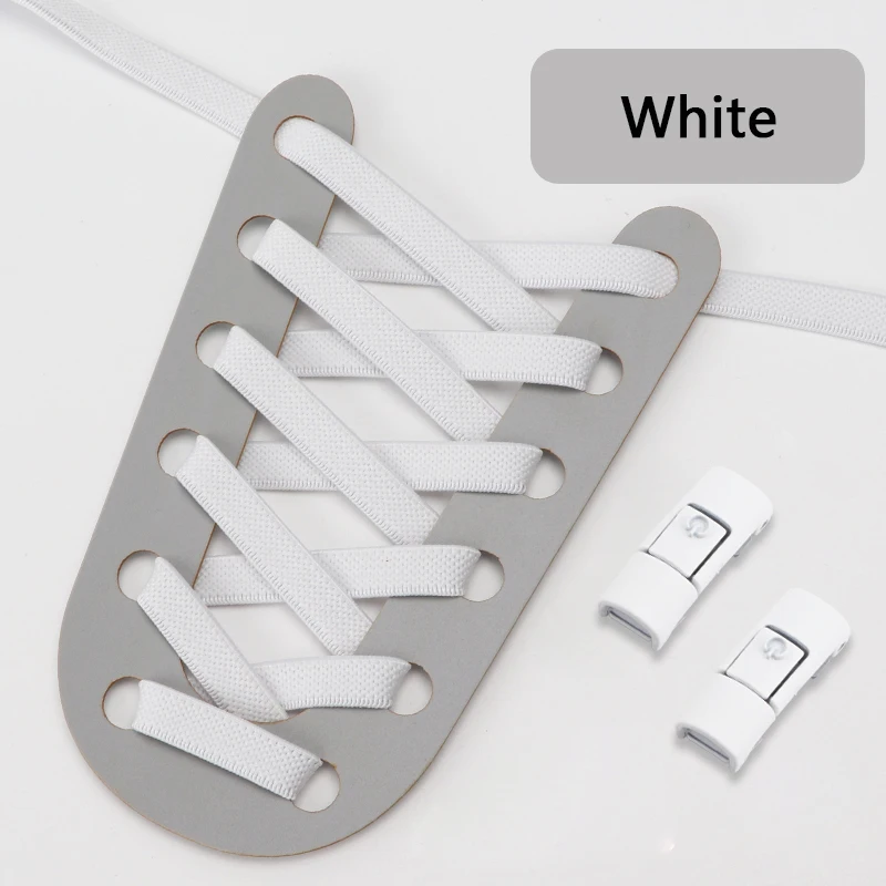 Bunte Press Lock No Tie Schnürsenkel, elastische Schnürsenkel für Sneakers, Sport, elastische Schnürsenkel ohne Schnürsenkel, Einheitsgröße, passend für alle Erwachsene und Kinder