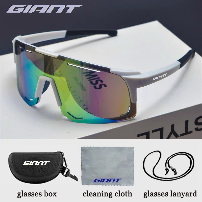 

giant long-distance Cycling Glasses super light Men WomenAnti-Fog UV400 Protection MTB Bike Glasses with case