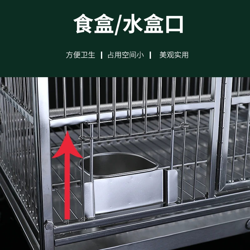 304 stainless steel bird large luxury breeding villa Xuanfeng peony tiger skin parrot bird cage starling cage