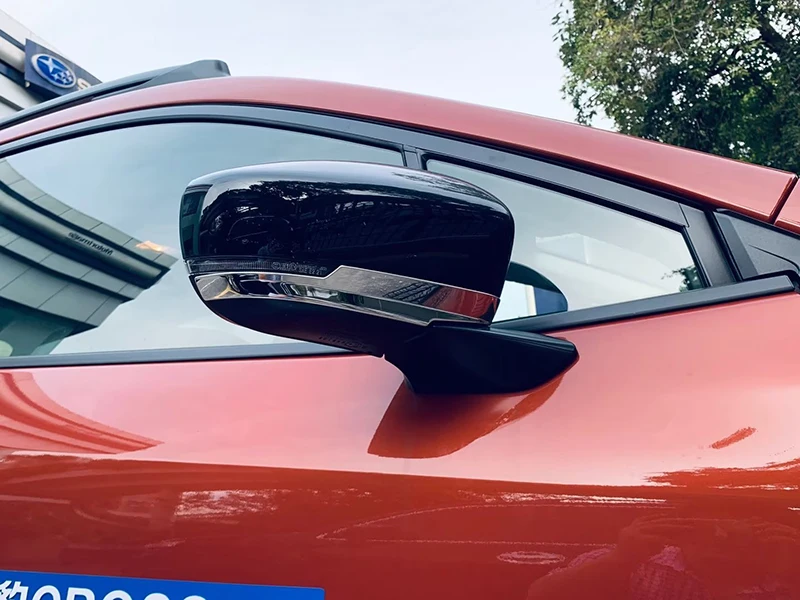 For Subaru Crosstrek Impreza 2023 2024 Stainless Steel Side Mirror Rear View Wing Chrome Cover Trim Molding Bezel