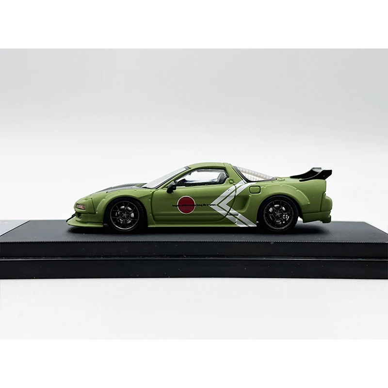 Star In Stock 1:64 LBWK NSX NA1 Carbon Hood Transparent Green Zero Diecast Diorama Car Model Toys