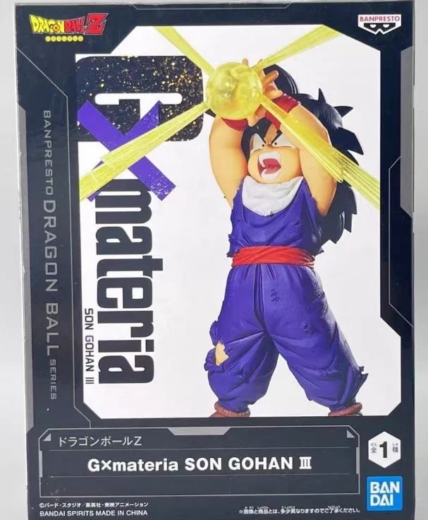 BANDAI Original GxMateria Dragon Ball Z Son Gohan Ver.3 Action Figure Desktop Ornaments Model Collectibles