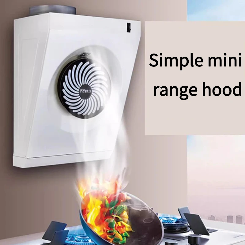 Simple Type Mini Range Hood Household Kitchen Strong Suction Force Apartment Rental Room Small Size Range Hood Easy To Install