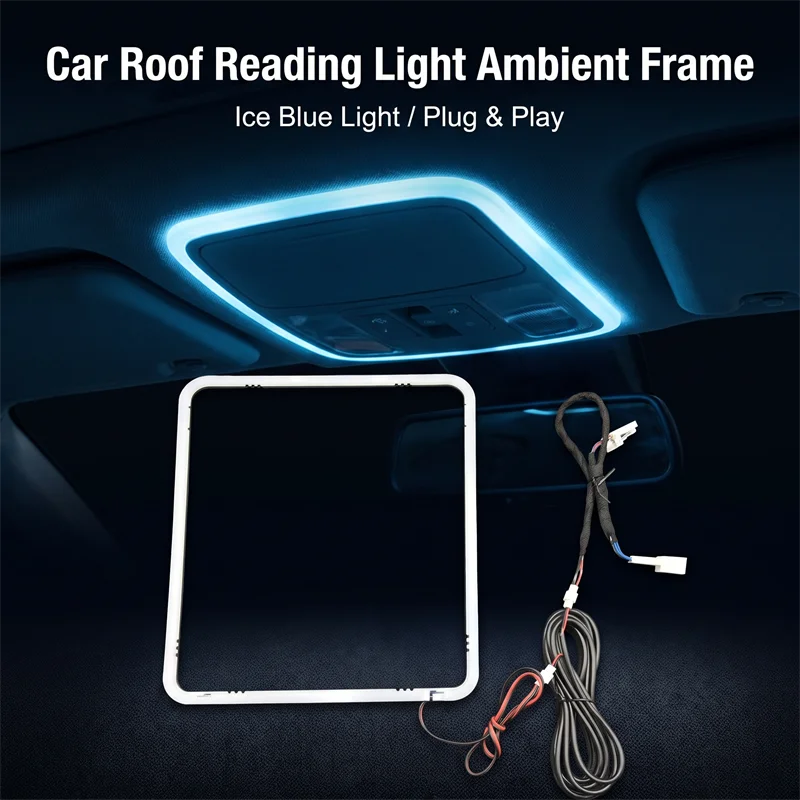 For Toyota RAV4 XA50 2019-2024 Car LED Roof reading light Interior Decorative Lamp Atmosphere Ambient Light Ice Blue
