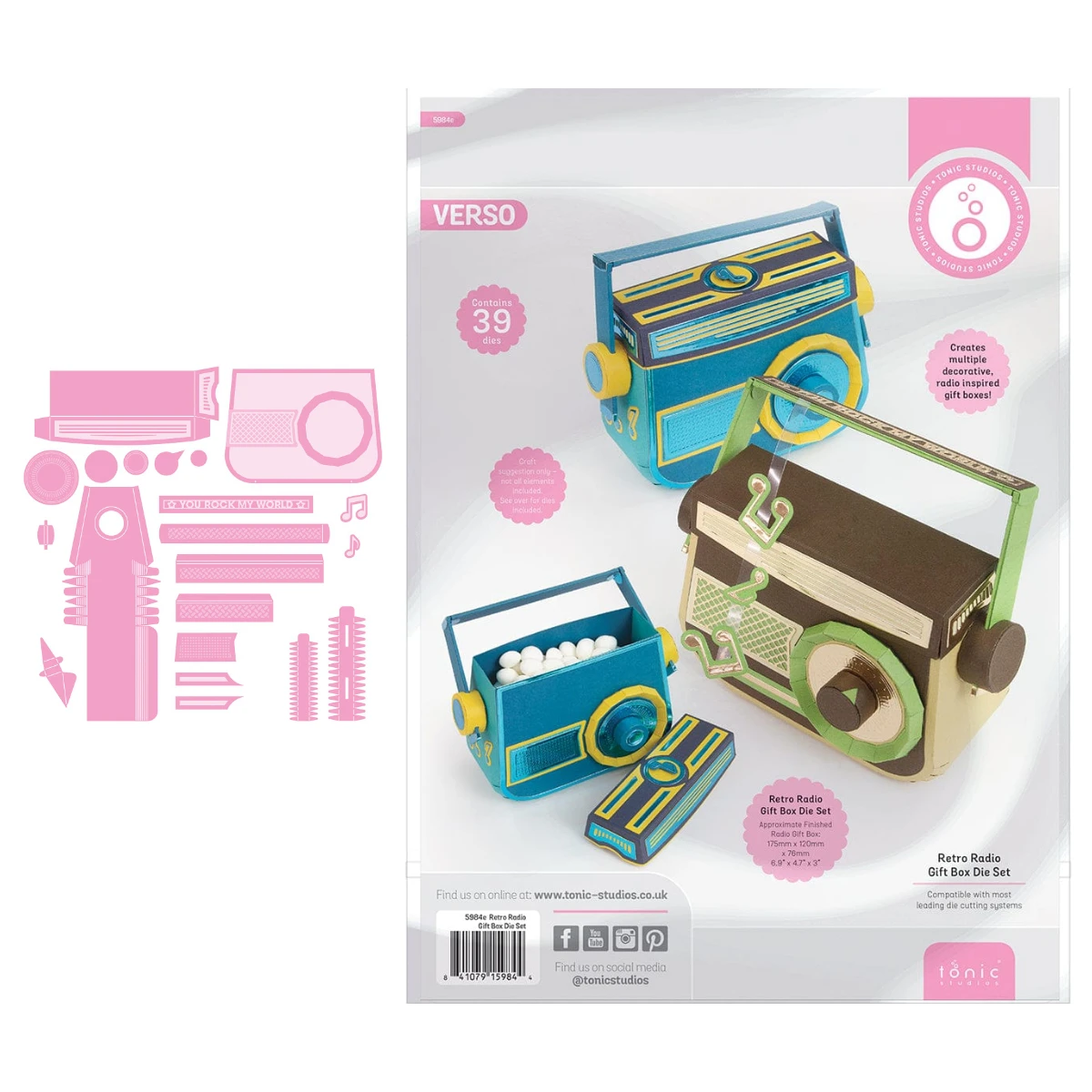 

Retro Radio Die Set Eggstraordinary Delight Box Dies DIY Scrapbooking Greeting Card Diary Handmade Stamp Template 2026 New Dies