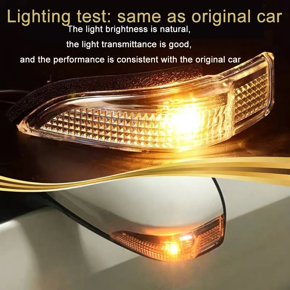 

Kathaina 1 pair For Toyota Corolla Camry Leling Yizhi rearview mirror left and right turn lamp cover rearview mirror with bulb