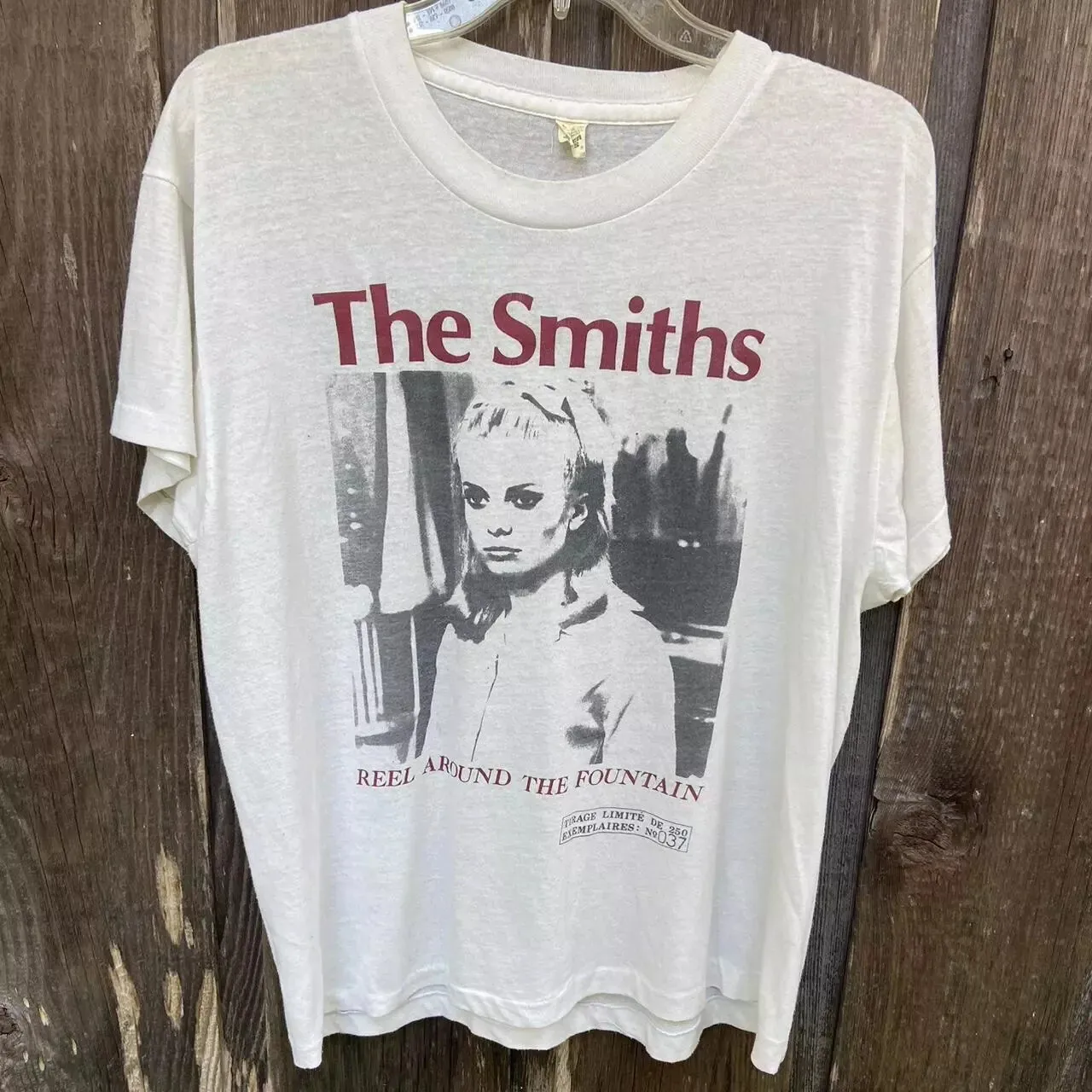 

1983 The Smiths Reel Around the Fountain Short sleeve T shirt white NH16586