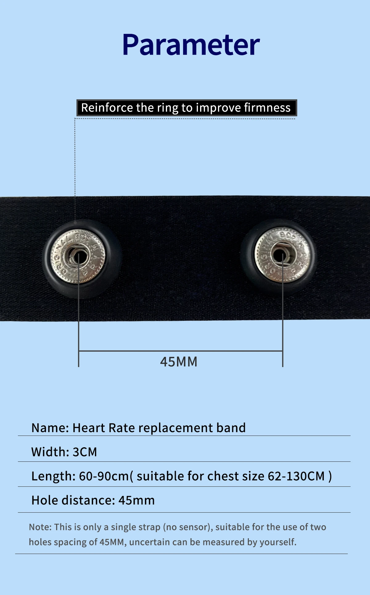 Herzfrequenzmesser-Brustgurt für Garmin HRM-Dual Bryton XOSS X2 iGPSPORT HR40 Wahoo Magene H64 H303 Drahtlose Verbindungen – Detail 5