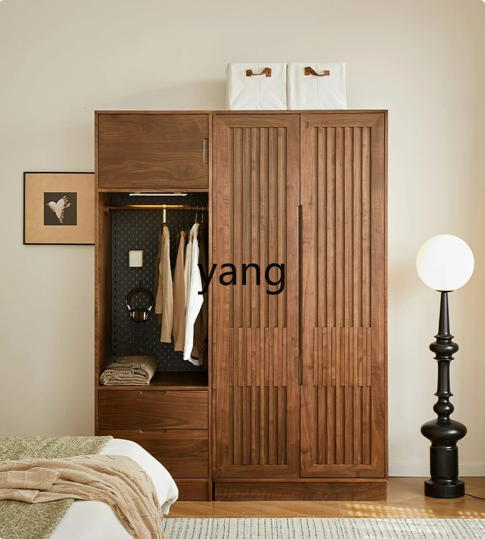 LTT Bedroom Simple Storage Cabinet Living Room Home Corner Cabinet Solid Wood Wardrobe Storage Cabinet