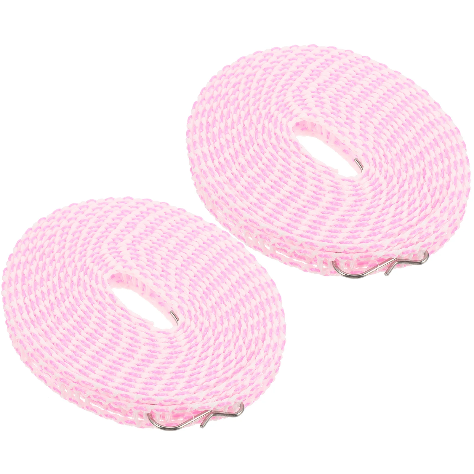 

2pcs Clotheslines Stainless Steel PE Lightweight Portable Camping Nonslip Hanging Rope Outdoor Dry Socks Travel