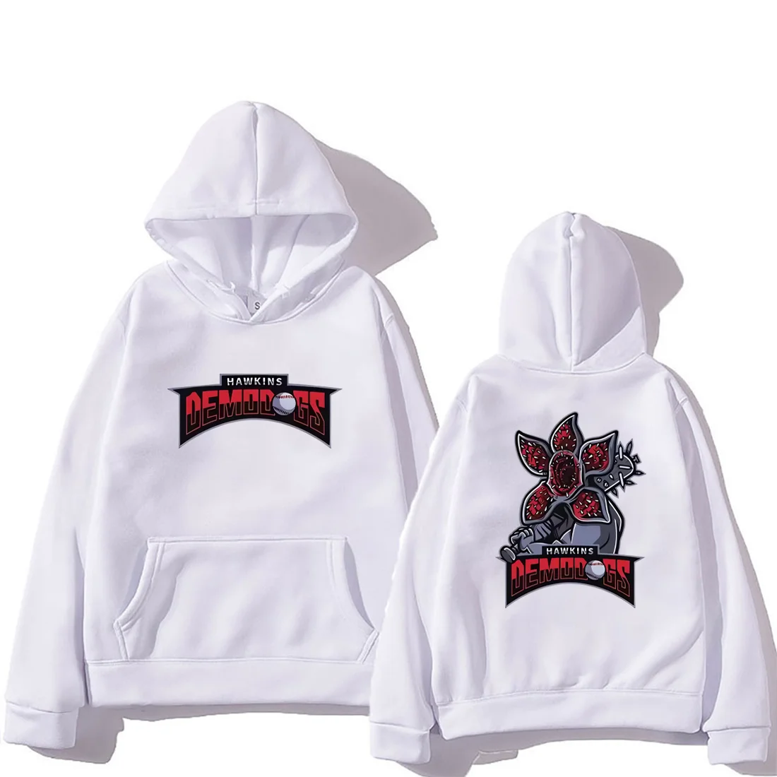 

Американский сериал Eddie Munson Demogorgon Hawkins Harajuku, модная толстовка с капюшоном для мужчин и женщин, 2026, флисовые пуловеры в стиле хип-хоп с длинными рукавами