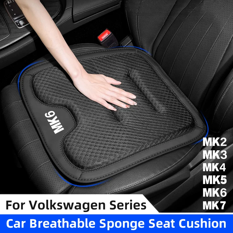 

Чехол на автомобильное сиденье для Volkswagen VW GOLF MK2 MK3 MK4 MK5 MK6 MK7, дышащая нескользящая подушка для сиденья, защитный чехол для автомобильного стула