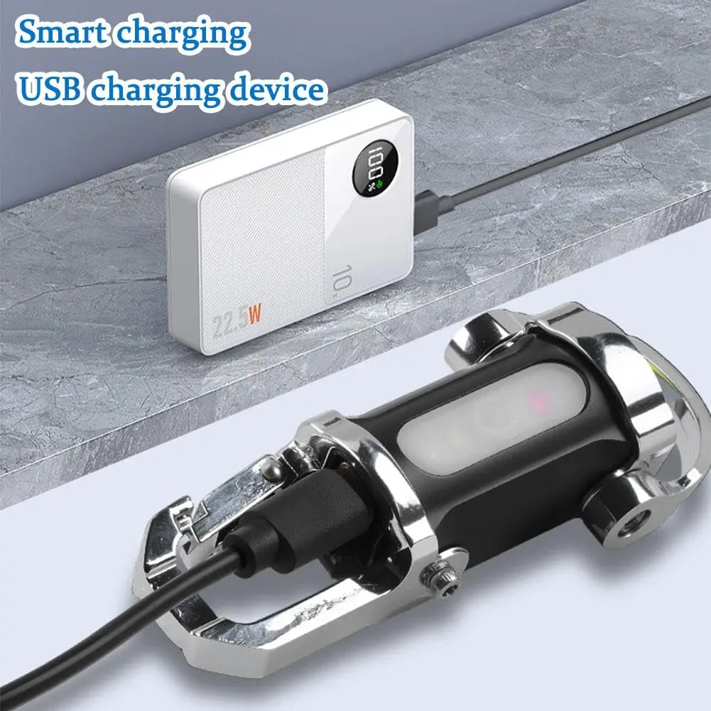 1200LM Super Bright Mini Chaveiro Lanterna Ultra-brilhante LED Chaveiro Portátil LED Luz de Trabalho com Power Bank 3 Modos