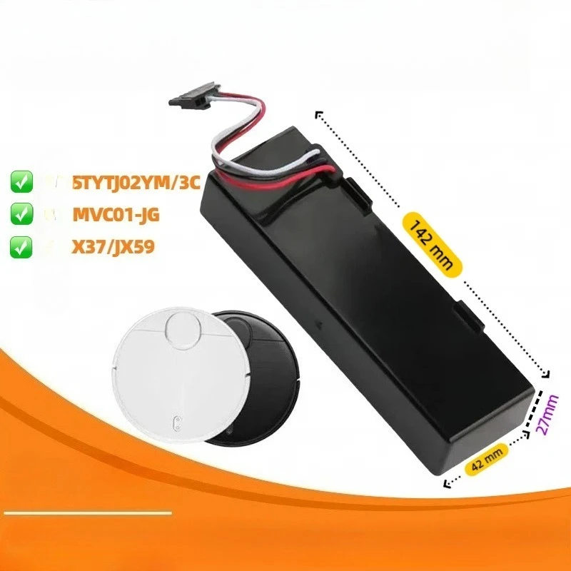 

14.4V 5200mAh Robot Vacuum Cleaner Batteries for Xiaomi Mijia 3C STYTJ02YM for Viomi Haier Replacement Lithium ion Battery Packs