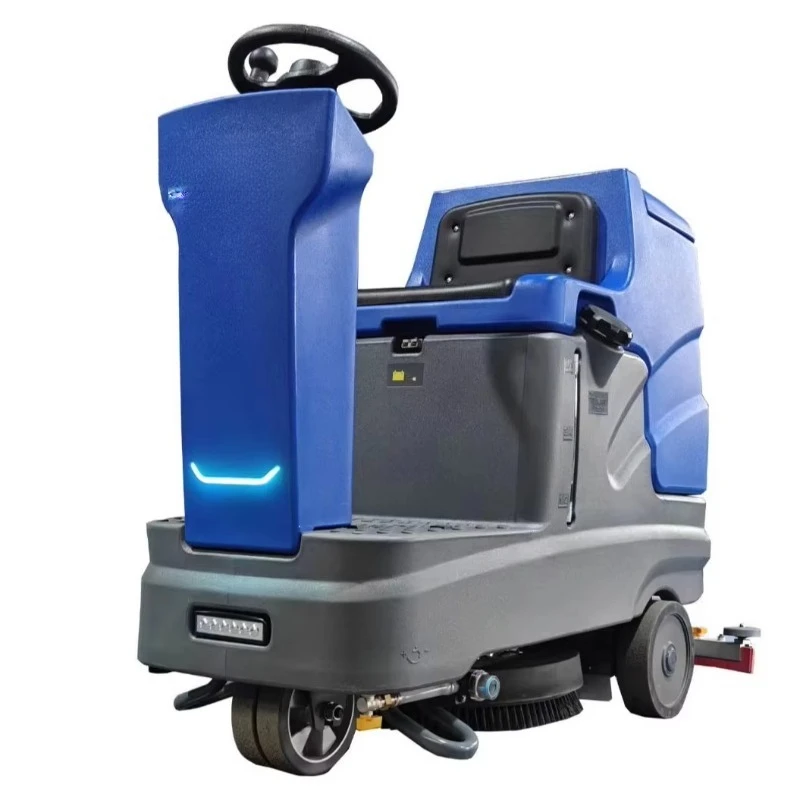 Industrial Battery Powered Ride-on Street Sweeper New Condition Electric Floor Scrubber Dryer with Core Brush Motor