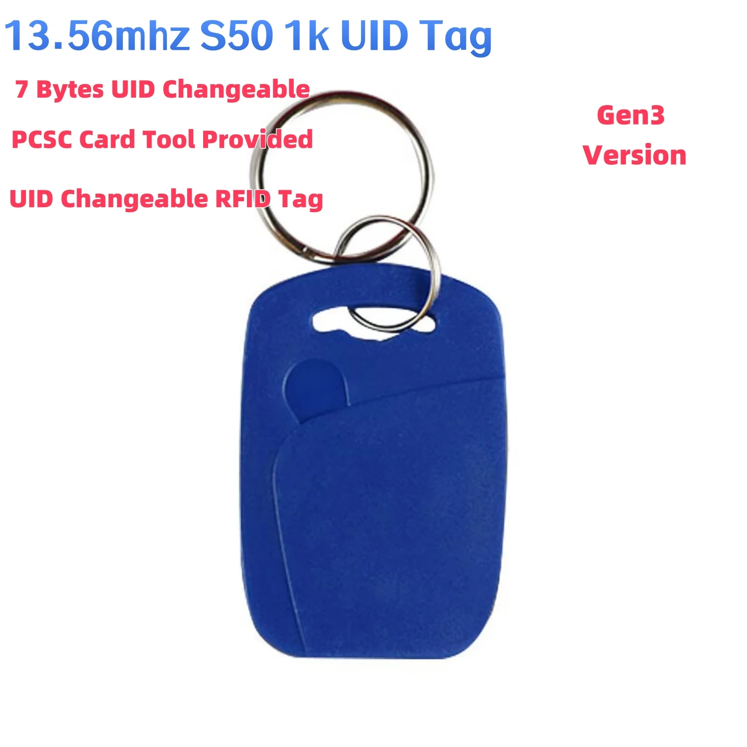 NFC RFID 13.56Mhz S50 1k with 0 block 7 Bytes UID Changeable Writable Smart Card Gen3 Chinese Magic Key Tags  IC Token for Clone