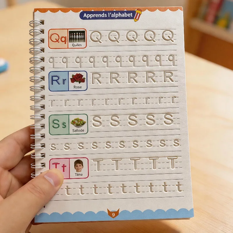 1 Französisches Alphabet-Übungsbuch, Alphabet-Schreibaktivitäten, Kopierbuch zum Üben, Französisches Alphabet-Übungsbuch für Anfänger – Detail 8