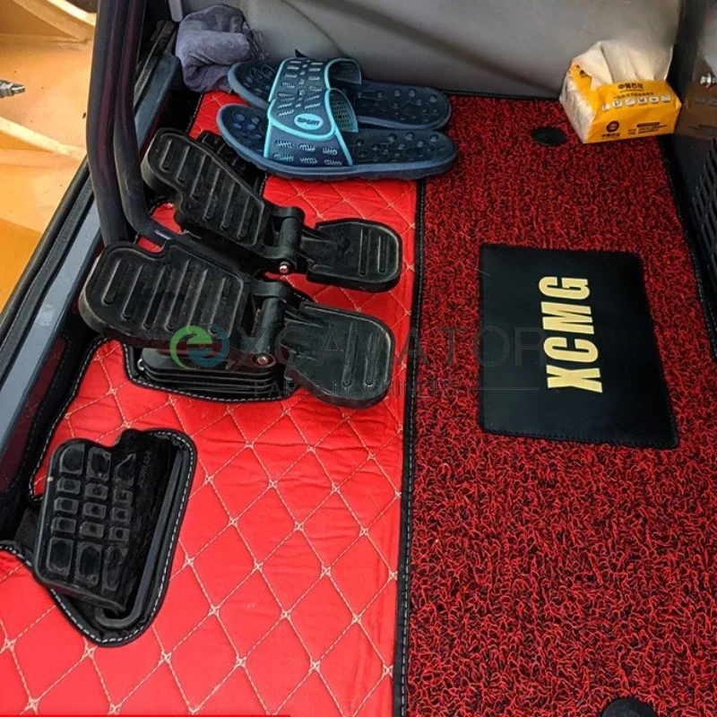 For XCMG XE55 60 75 135 215D 200D 260 Cab Interior Supplies Carpet Excavator Foot Mat