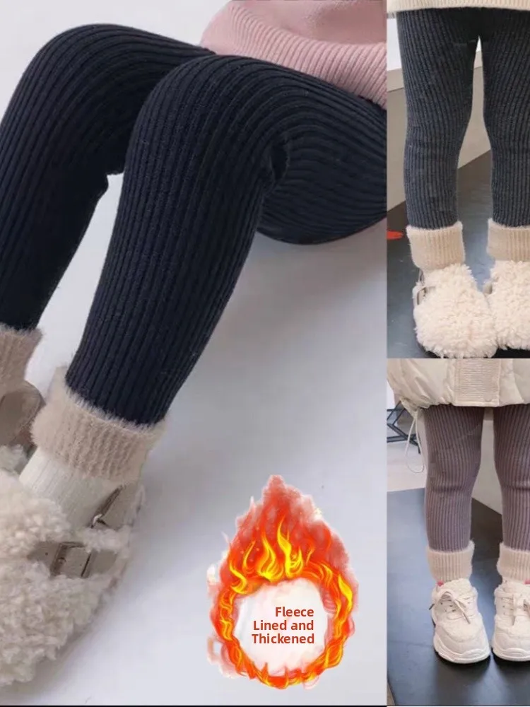 

Цельные бархатные зимние брюки Thiened Fce на подкладке для маленьких мальчиков, детские модные штаны базового слоя для холодной погоды