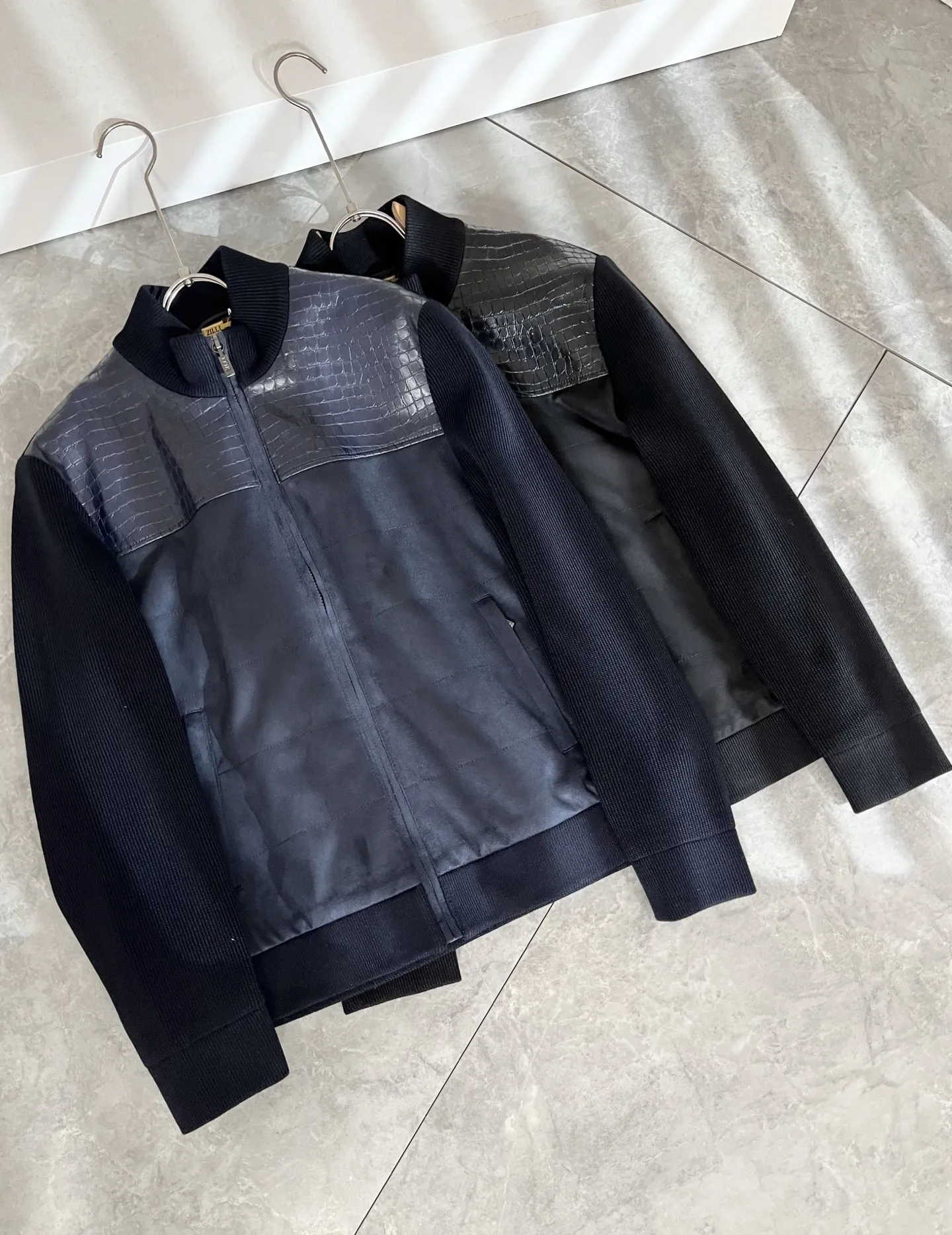 

OECHSLI Jacket men 2025 Autumn Winter New Straight fashion casual zipper comfortable splice high quality Coat size M-3XL