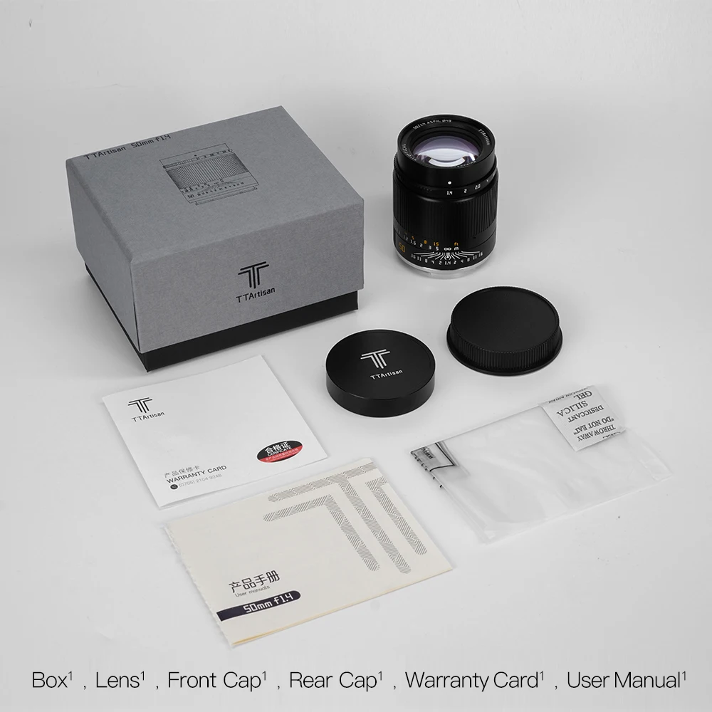 TTArtisan 50mm F1.4 Full-Frame Manual Lens for Sony E, Nikon Z, Canon R, Leica L, Sigma L (A7/A9/R8/R6/ZFC)