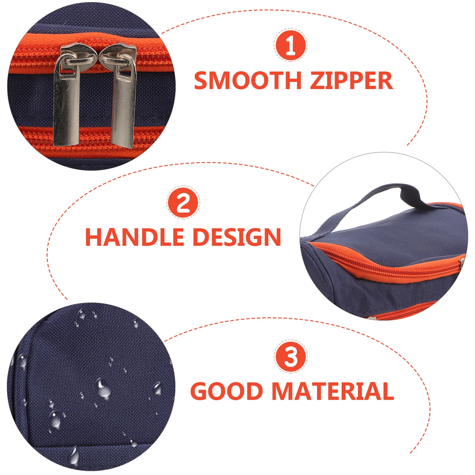 

Travel Toiletry Bag Oxford Cloth Cosmetics Makeup Bags Waterproof Large Capacity Storage Multiple Compartments Portable Design