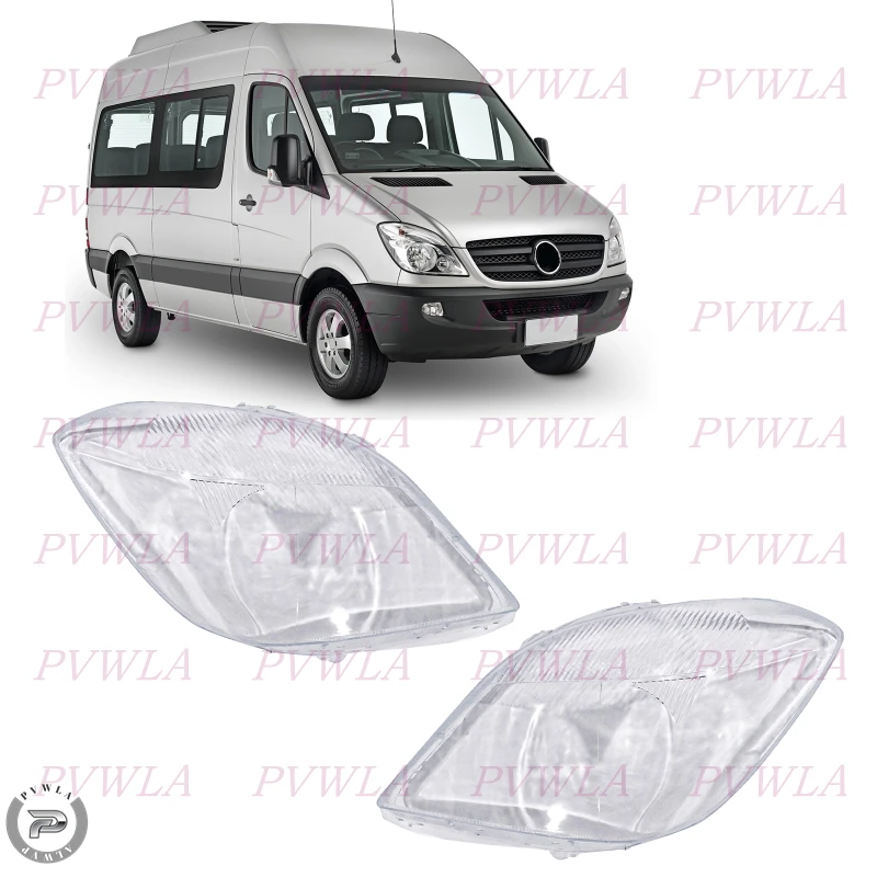 Front Headlight Cap For Mercedes-Benz Sprinter W906 2006 2007 2008 2009 2010 2011 2012 2013 Lampshade Shell Headllamp Cover