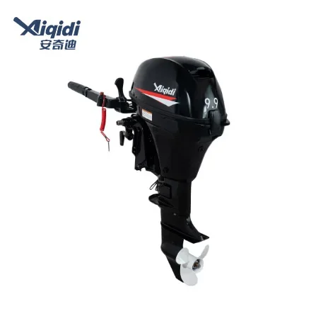 AIQIDI CE Approved Boat Motors 9.9HP 4-Stroke Outboard Engine Water Cooled Electric/Manual Starter Outboard Motor