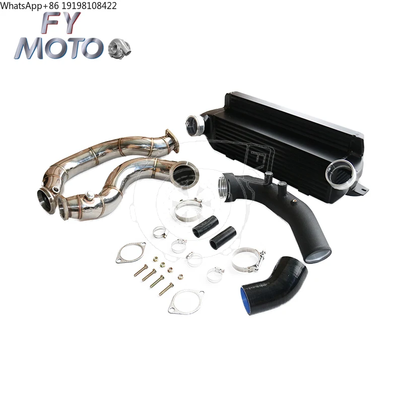 Exhaust Downpipe+intercooler+charge Pipe for bmw E82 E88 135i 335i E90 E91 E92 E93 Z4 E89 N54 3.0L