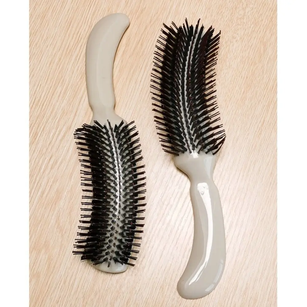 

Пластиковая массажная расческа для кожи головы, пушистая парикмахерская расческа, профессиональная противоскользящая расческа S-образной формы, прочная мягкая щетка для вьющихся волос, парикмахерская